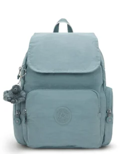 Kipling Backpacks-City Zip S Small Backpack with Adjustable Straps - Relaxed Grey (blue)