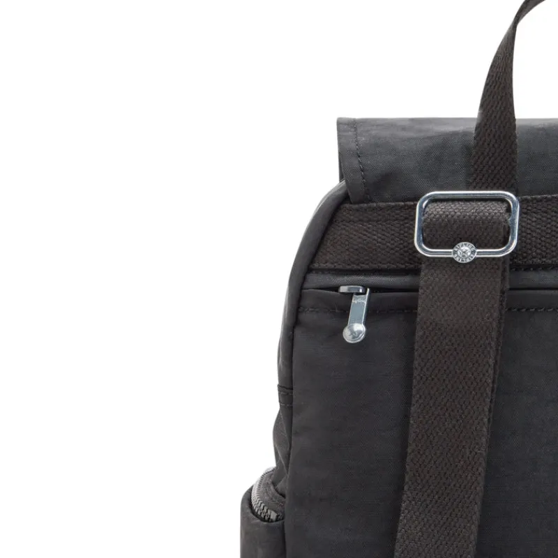 Kipling Backpacks-City Zip S Small Backpack with Adjustable Straps - Black Noir (black)
