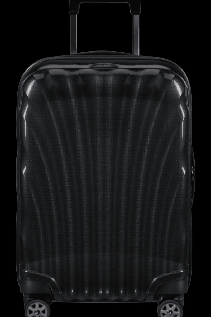 Samsonite Spinner (4 Wheel) | Hardside Luggage-C-Lite Spinner (4 wheels) 55cm Expandable Cabin - Black/Lime