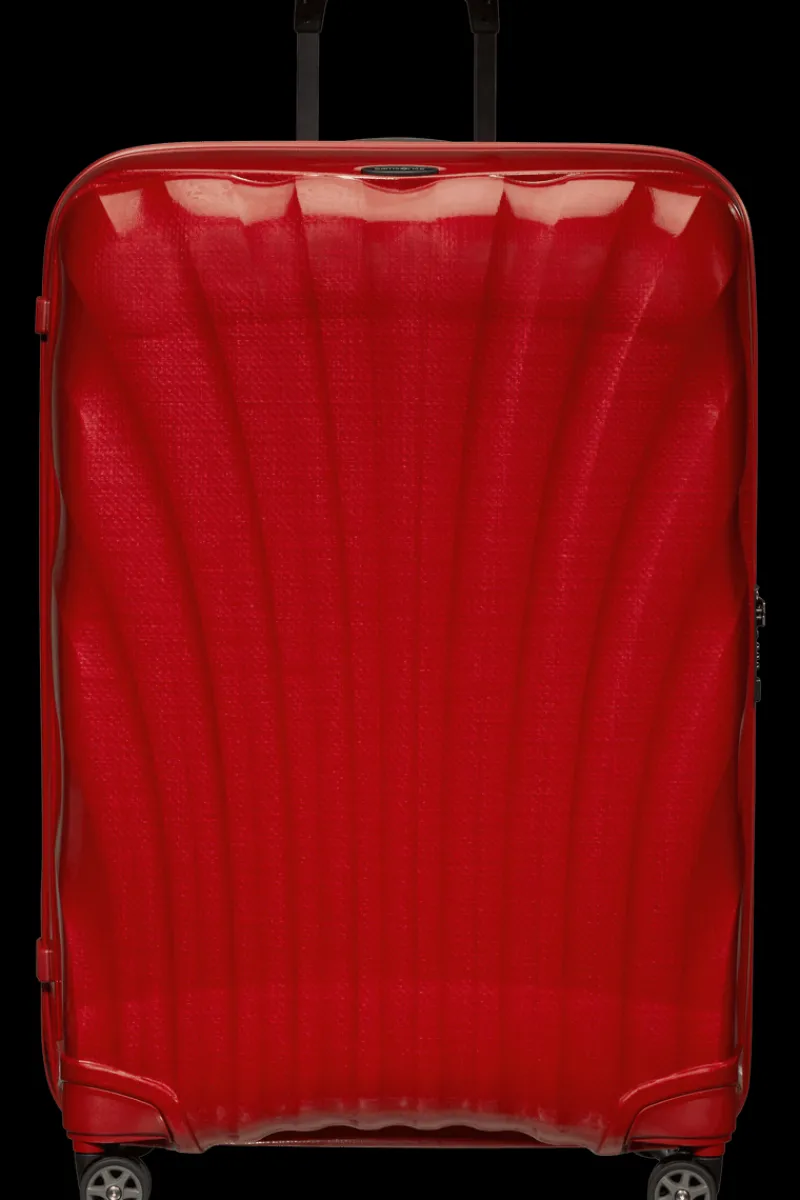 Samsonite Spinner (4 Wheel) | Lightweight Luggage-C-Lite Spinner (4 wheels) 81cm - Chili red