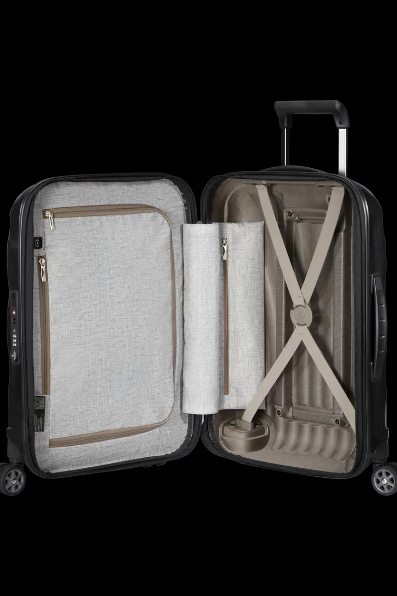 Samsonite Spinner (4 Wheel) | Lightweight Luggage-C-Lite Spinner (4 wheels) 55cm Expandable Cabin - Black