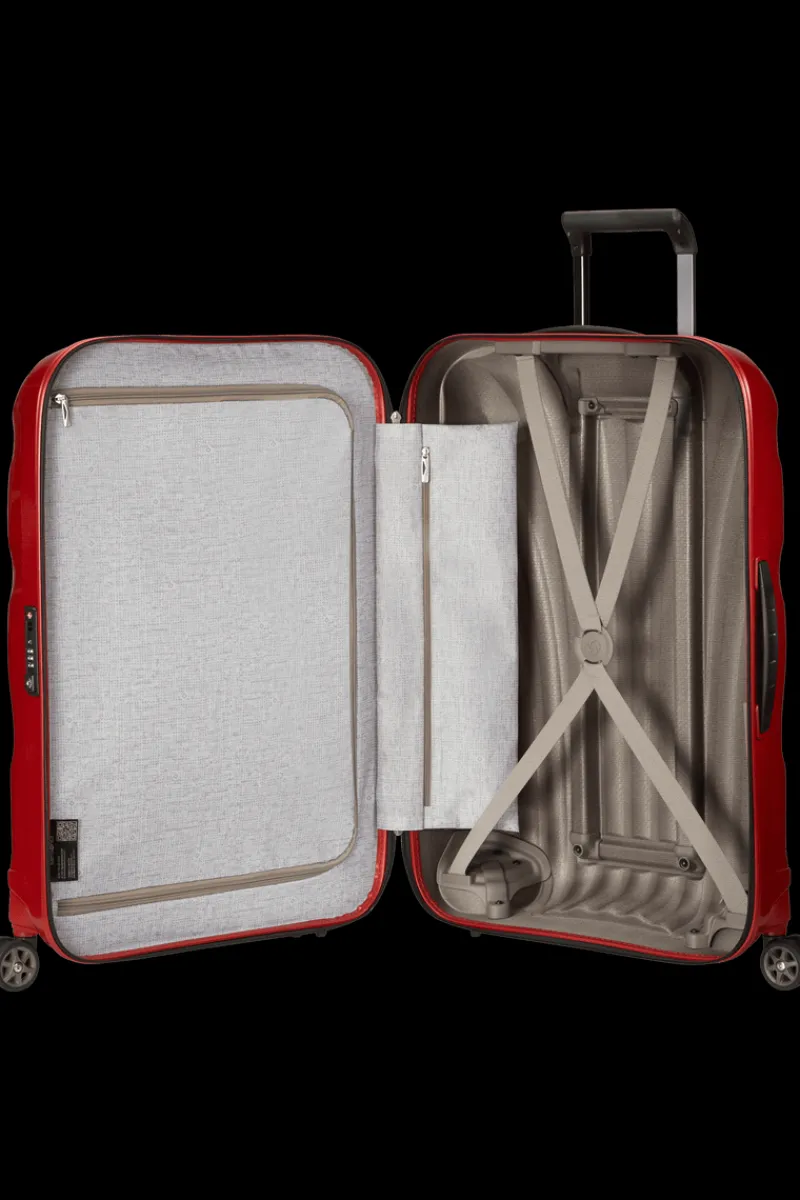 Samsonite Spinner (4 Wheel) | Lightweight Luggage-C-Lite Spinner (4 wheels) 81cm - Chili red