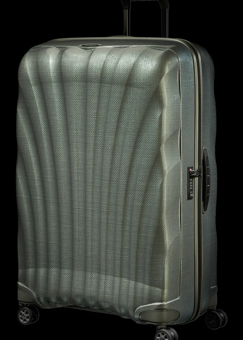 Samsonite Spinner (4 Wheel) | Lightweight Luggage-C-Lite Spinner (4 wheels) 86cm - Metallic Green