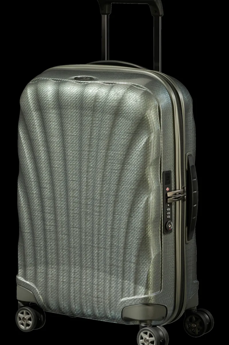 Samsonite Spinner (4 Wheel) | Hardside Luggage-C-Lite Spinner (4 wheels) 55cm Cabin - Metallic Green