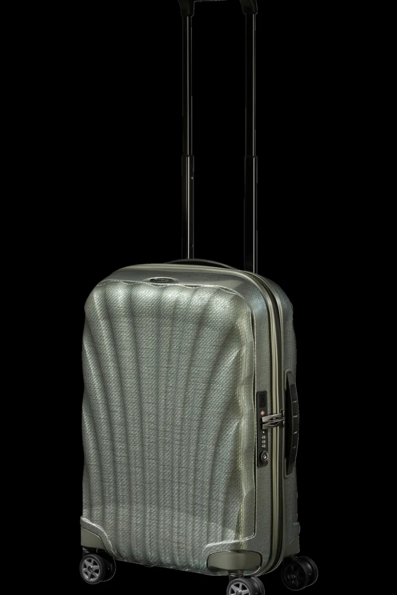 Samsonite Spinner (4 Wheel) | Hardside Luggage-C-Lite Spinner (4 wheels) 55cm Cabin - Metallic Green