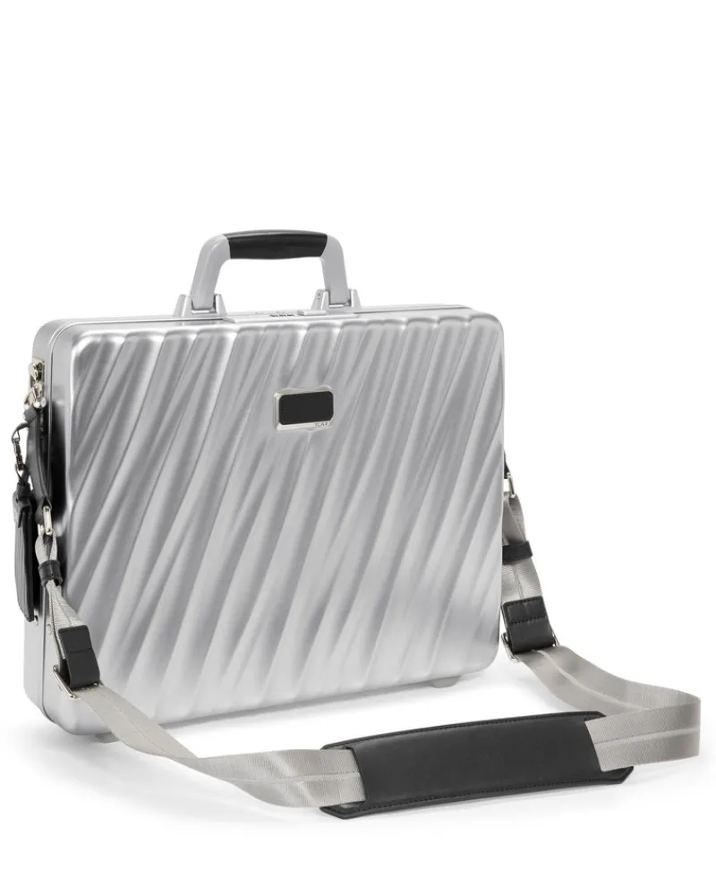 London Luggage Briefcases-19 Degree Aluminium Briefcase - Silver