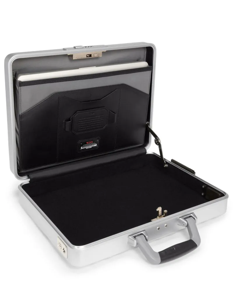 London Luggage Briefcases-19 Degree Aluminium Briefcase - Silver