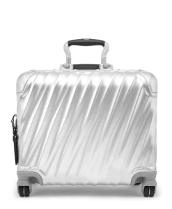 Tumi Spinner (4 Wheel) | Hardside Luggage-19 Degree Aluminium Compact Carry On - Silver