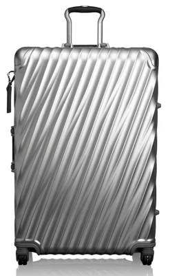 Tumi Spinner (4 Wheel) | Aluminium Luggage-19 Degree Aluminium Extended Trip Packing Case - Silver