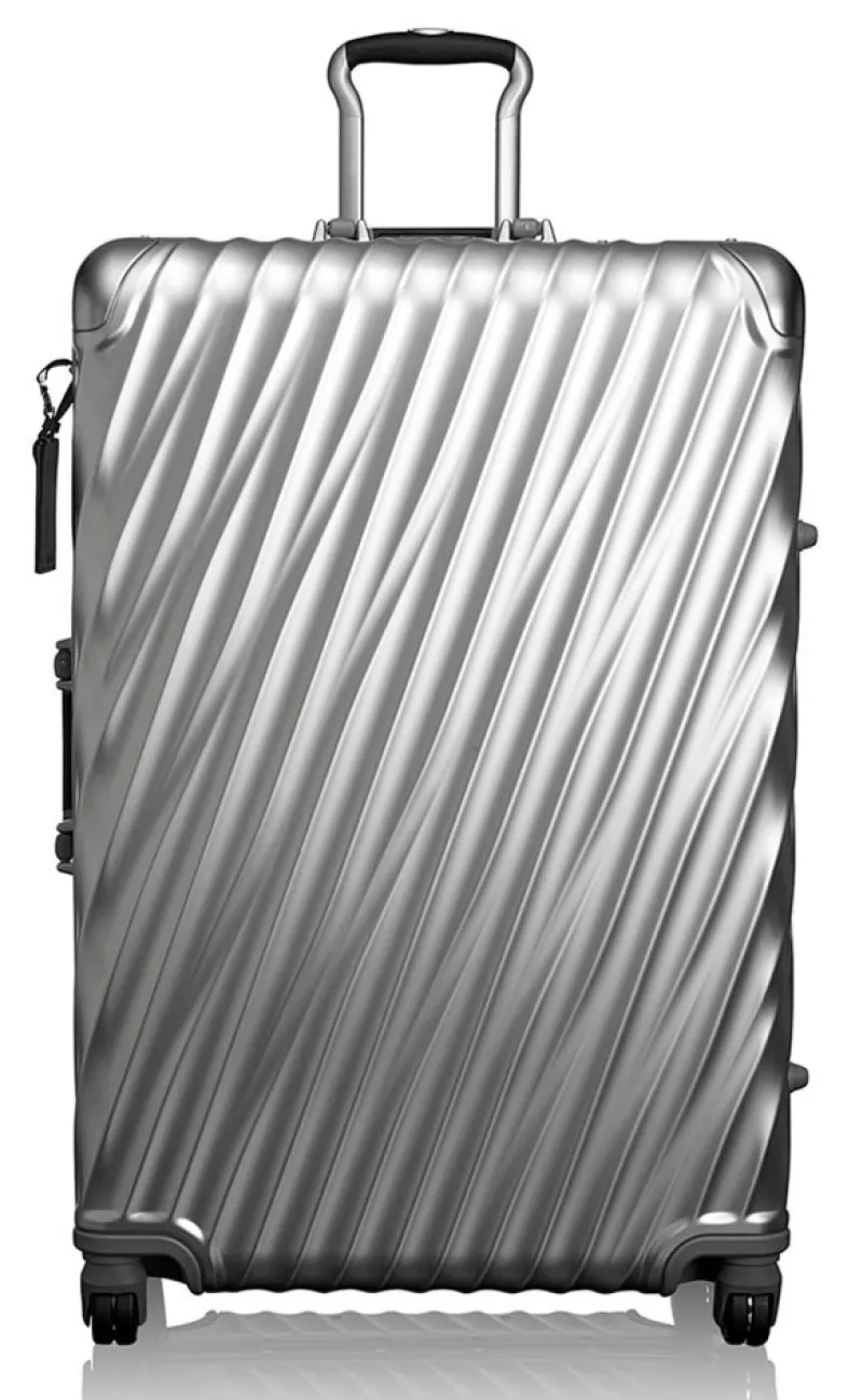 Tumi Spinner (4 Wheel) | Aluminium Luggage-19 Degree Aluminium Extended Trip Packing Case - Silver