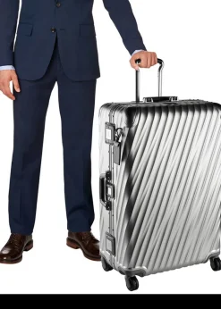 Tumi Spinner (4 Wheel) | Aluminium Luggage-19 Degree Aluminium Extended Trip Packing Case - Silver