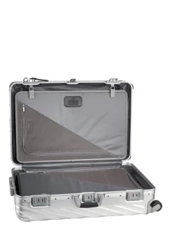 Tumi Spinner (4 Wheel) | Aluminium Luggage-19 Degree Aluminium Extended Trip Packing Case - Silver