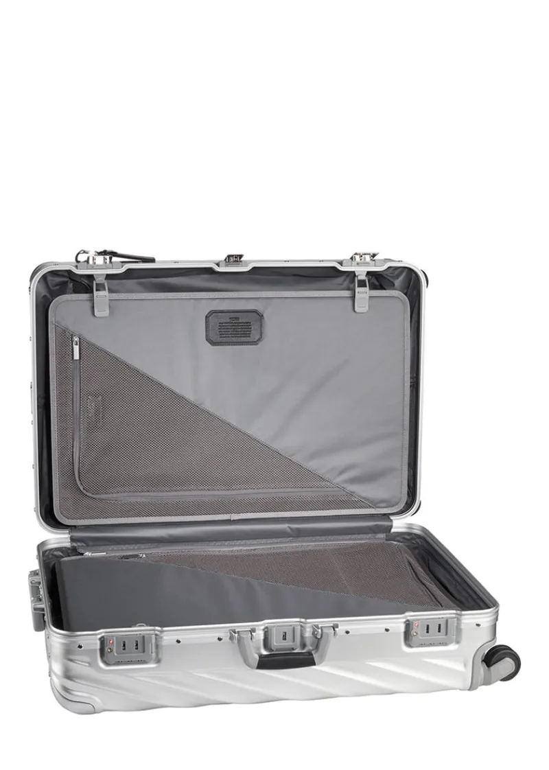 Tumi Spinner (4 Wheel) | Aluminium Luggage-19 Degree Aluminium Extended Trip Packing Case - Silver