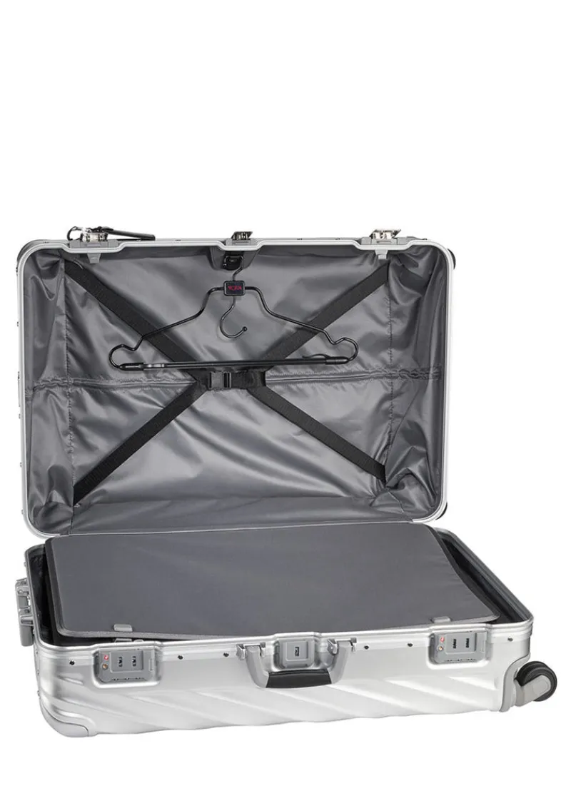 Tumi Spinner (4 Wheel) | Aluminium Luggage-19 Degree Aluminium Extended Trip Packing Case - Silver