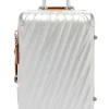 Tumi Spinner (4 Wheel) | Aluminium Luggage-19 Degree Aluminium International Carry-On - Texture Silver