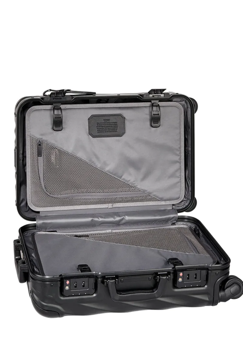 Tumi Spinner (4 Wheel) | Aluminium Luggage-19 Degree Aluminium International Carry-On - Matte Black