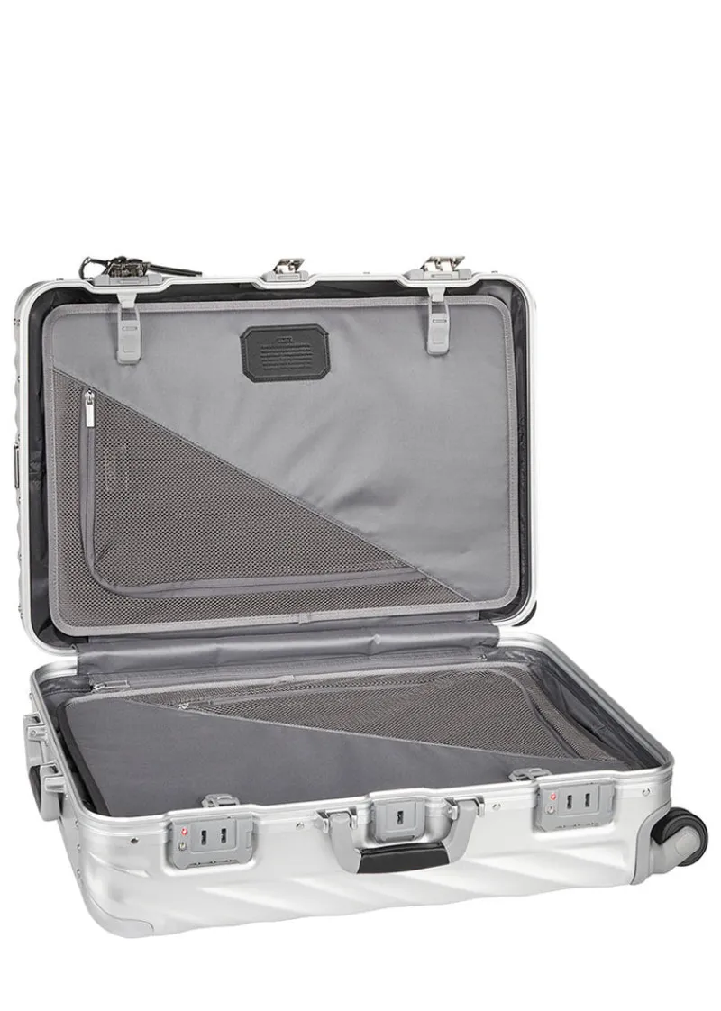 Tumi Spinner (4 Wheel) | Aluminium Luggage-19 Degree Aluminium Short Trip Packing Case - Silver