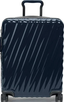 Tumi Spinner (4 Wheel) | Hardside Luggage-19 Degree Continental Expandable Carry-On 55cm - Navy