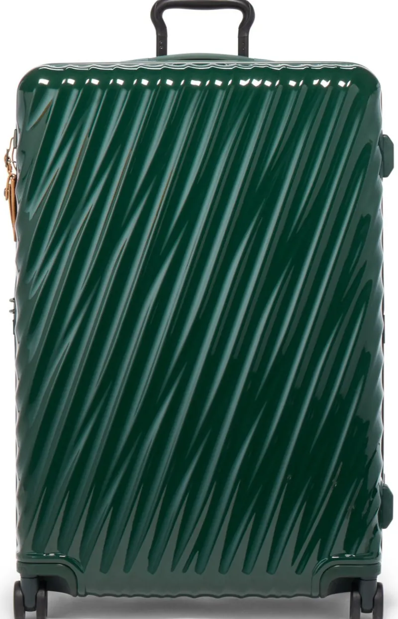London Luggage Spinner (4 Wheel) | Hardside Luggage-19 Degree Extended Trip Expandable 4 Wheeled Packing Case - Hunter Green