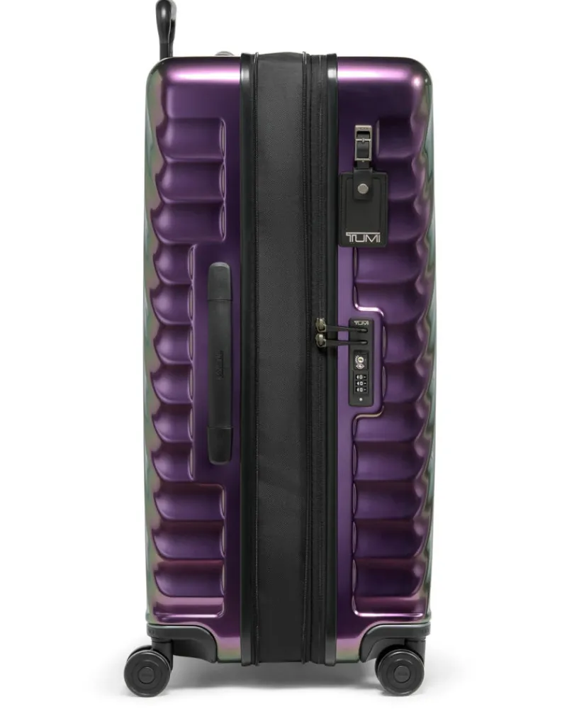 London Luggage Spinner (4 Wheel) | Hardside Luggage-19 Degree Extended Trip Expandable 4 Wheeled Packing Case - Iridescent dusk