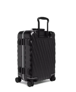 London Luggage Spinner (4 Wheel) | Hardside Luggage-19 Degree Frame International 4 Wheeled Carry-On 55cm - Black Texture