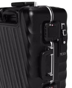 London Luggage Spinner (4 Wheel) | Hardside Luggage-19 Degree Frame International 4 Wheeled Carry-On 55cm - Black Texture