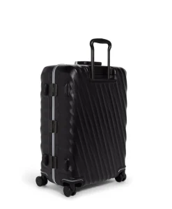 Tumi Spinner (4 Wheel) | Hardside Luggage-19 Degree Frame Short Trip 4 Wheeled Checked Luggage 66cm - Black Texture