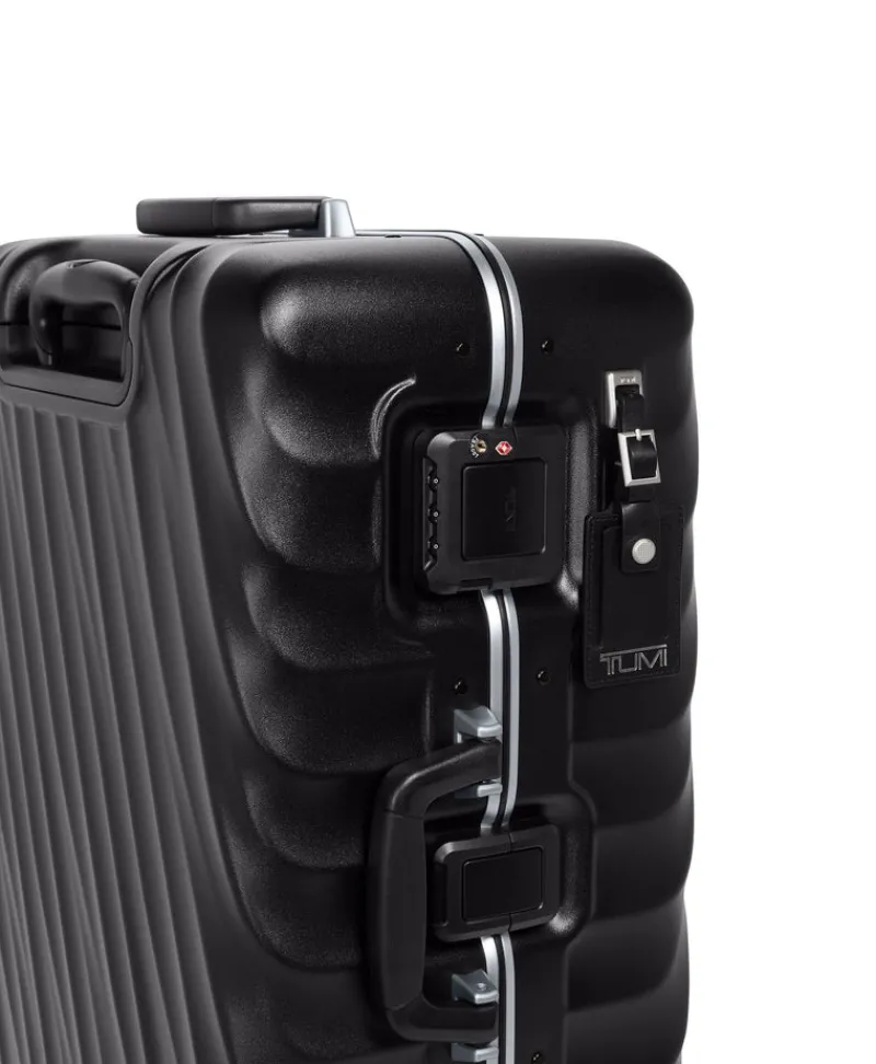Tumi Spinner (4 Wheel) | Hardside Luggage-19 Degree Frame Short Trip 4 Wheeled Checked Luggage 66cm - Black Texture