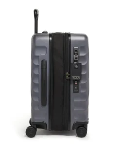 London Luggage Spinner (4 Wheel) | Hardside Luggage-19 Degree International Expandable Carry-On 55cm - Grey Texture