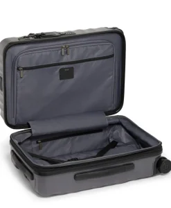 London Luggage Spinner (4 Wheel) | Hardside Luggage-19 Degree International Expandable Carry-On 55cm - Grey Texture
