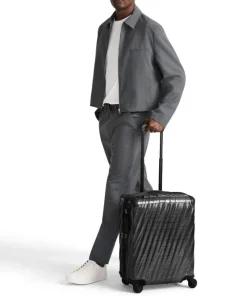 London Luggage Spinner (4 Wheel) | Hardside Luggage-19 Degree Lite Continental 4 Wheeled Carry-On (55 cm) - Titanium