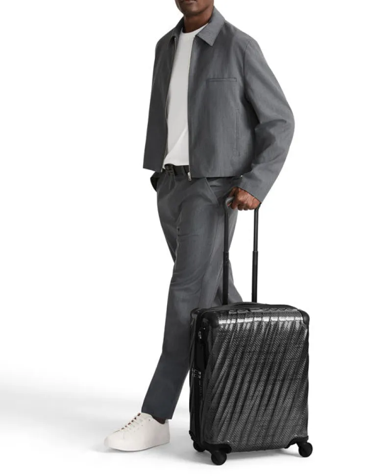 London Luggage Spinner (4 Wheel) | Hardside Luggage-19 Degree Lite Continental 4 Wheeled Carry-On (55 cm) - Titanium