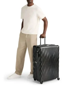London Luggage Spinner (4 Wheel)-19 Degree Lite Extended Trip Checked Luggage - Titanium