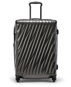 London Luggage Hardside Luggage | Cabin Luggage-19 Degree Lite Short Trip Checked Luggage 66 cm - Black/Graphite
