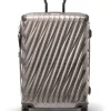 London Luggage Hardside Luggage | Cabin Luggage-19 Degree Lite Short Trip Checked Luggage 66 cm - Titanium