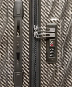 London Luggage Hardside Luggage | Cabin Luggage-19 Degree Lite Short Trip Checked Luggage 66 cm - Titanium