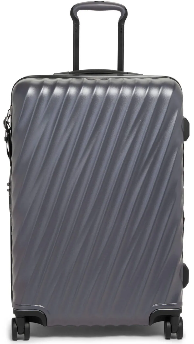 Tumi Hardside Luggage | Cabin Luggage-19 Degree Short Trip Expandable 4 Wheeled Packing Case - Grey Texture