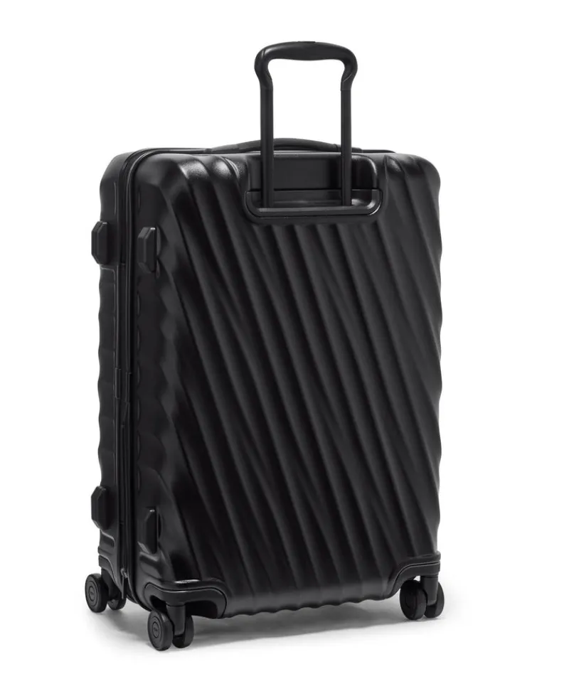 Tumi Hardside Luggage | Cabin Luggage-19 Degree Short Trip Expandable 4 Wheeled Packing Case - Black Textured