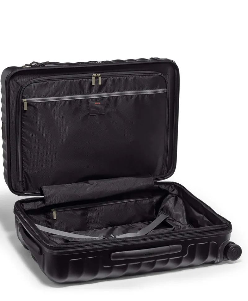 Tumi Hardside Luggage | Cabin Luggage-19 Degree Short Trip Expandable 4 Wheeled Packing Case - Black Textured