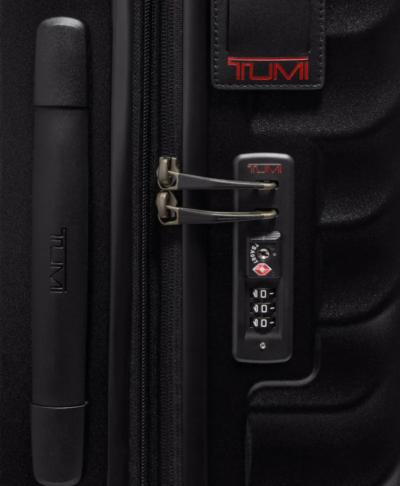 Tumi Hardside Luggage | Cabin Luggage-19 Degree Short Trip Expandable 4 Wheeled Packing Case - Black Textured
