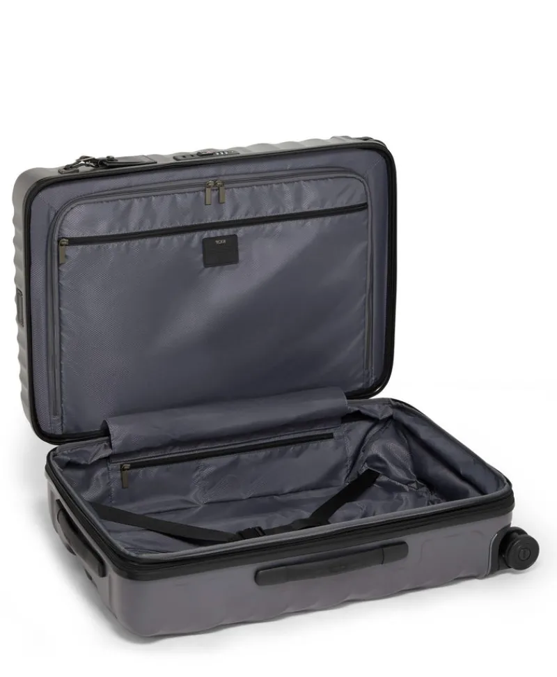 Tumi Hardside Luggage | Cabin Luggage-19 Degree Short Trip Expandable 4 Wheeled Packing Case - Grey Texture