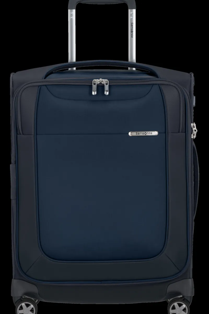 Samsonite Spinner (4 Wheel) | Lightweight Luggage-D'LITE 55cm Spinner Expandable (4 wheels) - Midnight Blue