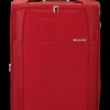 Samsonite Spinner (4 Wheel) | Lightweight Luggage-D'LITE 78cm Spinner Expandable (4 wheels) - Chili Red
