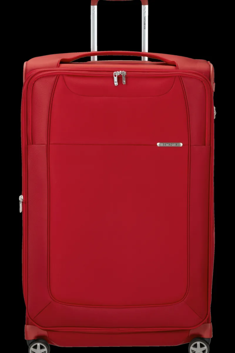 Samsonite Spinner (4 Wheel) | Lightweight Luggage-D'LITE 78cm Spinner Expandable (4 wheels) - Chili Red