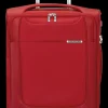 Samsonite Spinner (4 Wheel) | Lightweight Luggage-D'LITE 55cm Spinner Expandable (4 wheels) - Chili Red