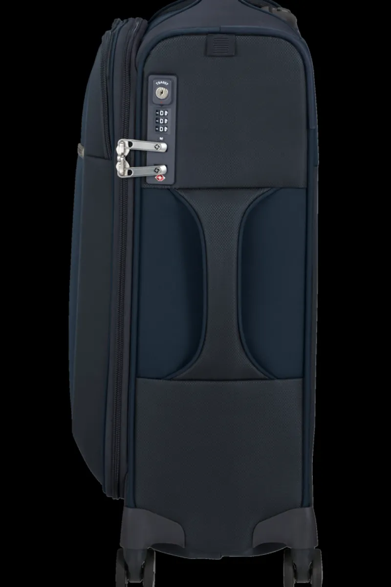 Samsonite Spinner (4 Wheel) | Lightweight Luggage-D'LITE 55cm Spinner Expandable (4 wheels) - Midnight Blue
