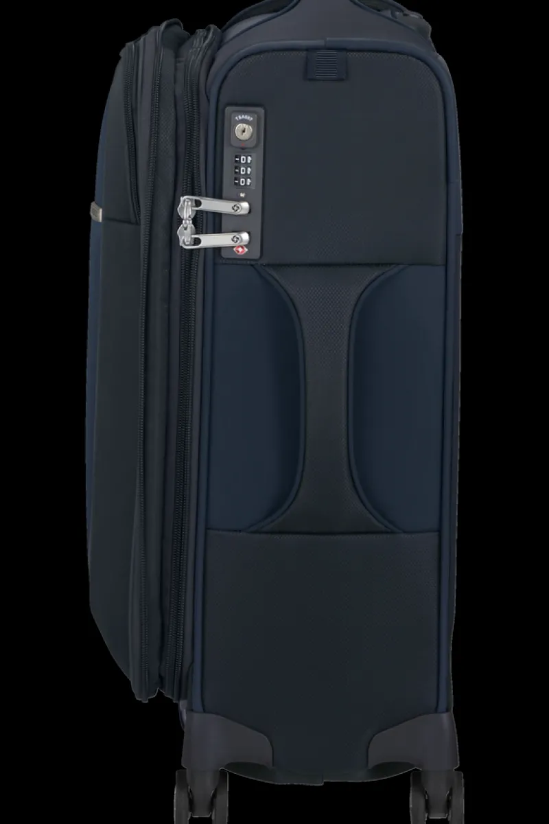 Samsonite Spinner (4 Wheel) | Lightweight Luggage-D'LITE 55cm Spinner Expandable (4 wheels) - Midnight Blue