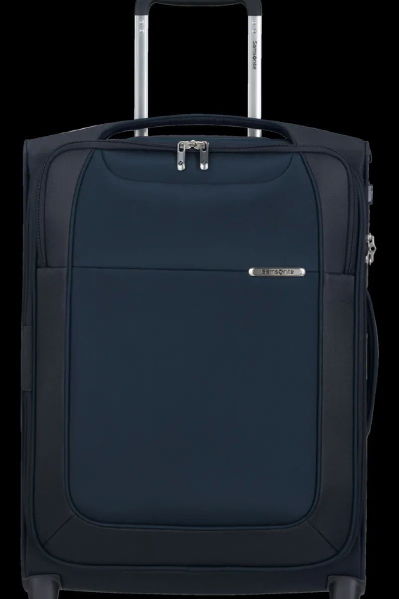 Samsonite Spinner (4 Wheel) | Lightweight Luggage-D'LITE 55cm Upright Expandable (2 wheels) - Midnight Blue