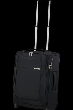 Samsonite Upright (2 Wheel) | Lightweight Luggage-D'LITE 55cm Upright Expandable (2 wheels) - Black