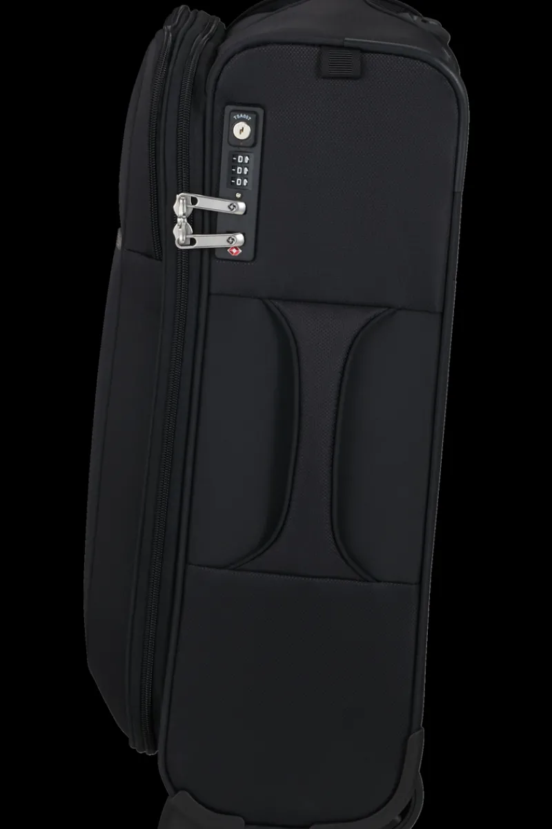 Samsonite Upright (2 Wheel) | Lightweight Luggage-D'LITE 55cm Upright Expandable (2 wheels) - Black